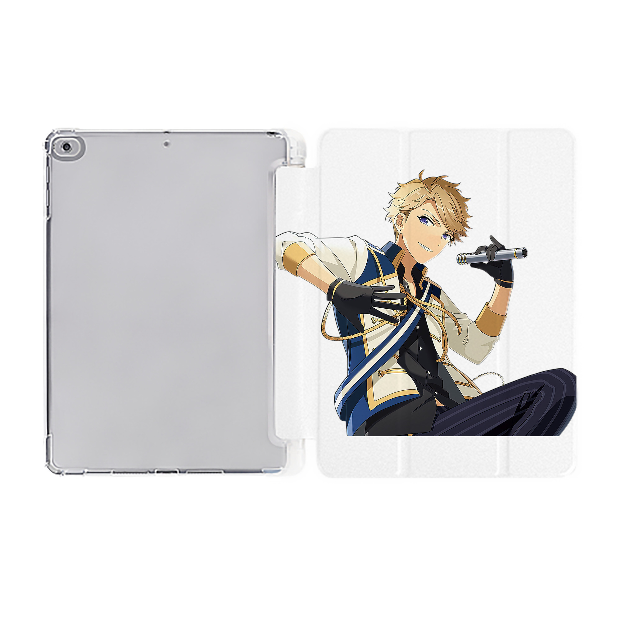 （画像用） あんさんぶるスターズ! Ensemble Stars IPad ケース ペン収納付き 三つ折りスタンド PUレザー×シリコン 対応機種9.5/10.5/10.9インチ